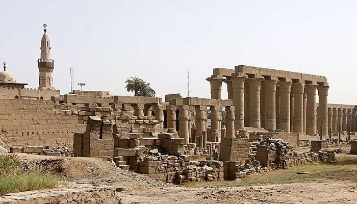 Gaze at the architecture of the Luxor Temple