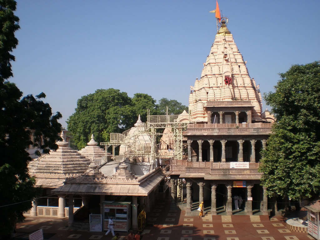 The spiritual view of Mahakaleshwar Jyotirlinga Temple near Harisddhi Mata Temple in Ujjain