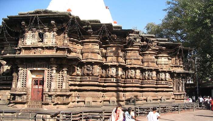 The outer view of Mahalakshmi temple