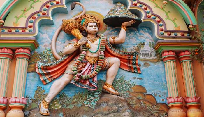 Lord Hanuman Carrying Dronagiri Mountain