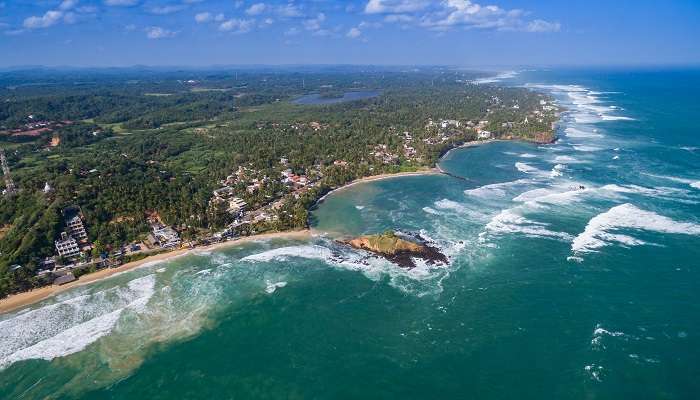 Mirissa beach, la vue incroyable