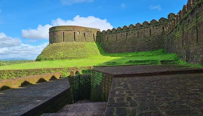  A side view of Mirjan Fort located at Kumta 