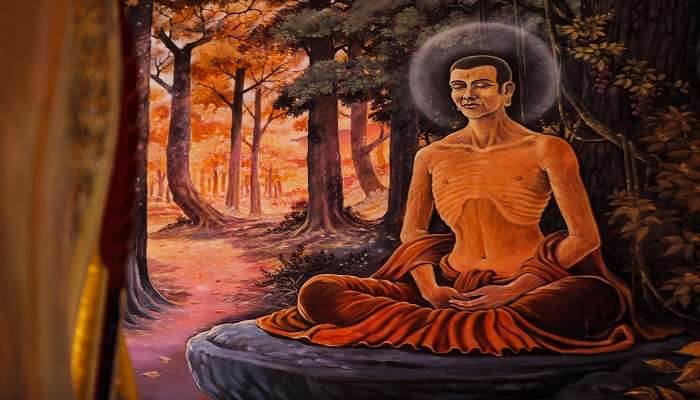 Painting of Meditating Buddha