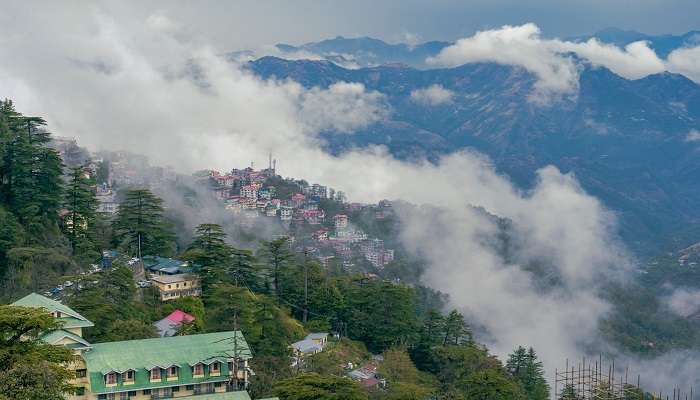 Clouds Embracing Shimla near Tani Jubbar Lake