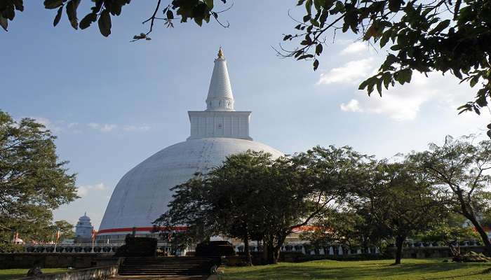 The grounds of Anuradhapura Archeological Park that is a must-visit place. 