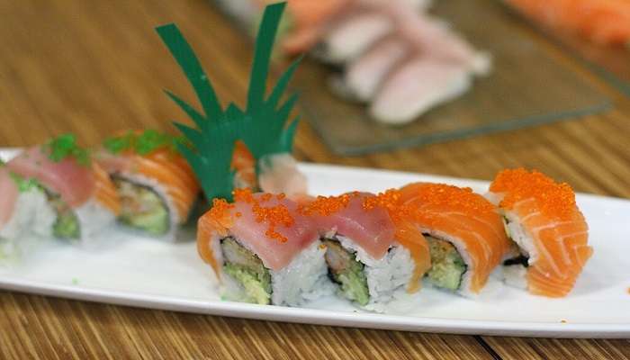 A picture of Sushi served in restaurant near imperial Citadel Of Thang Long