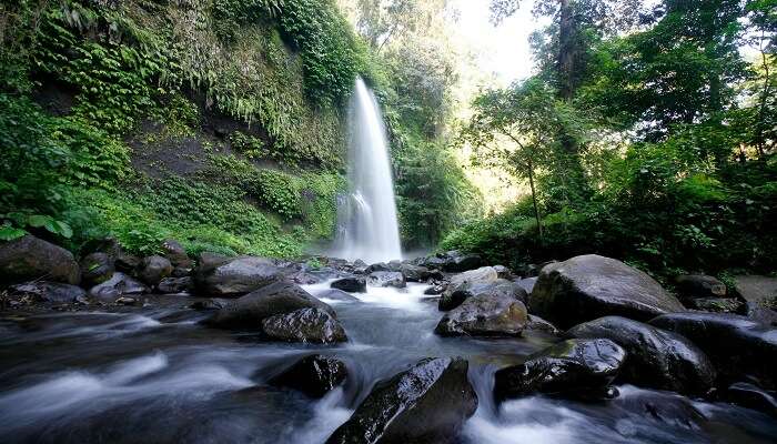 Nungnung Waterfall is among the most treasured Ubud Bali waterfalls for those who wish for serenity