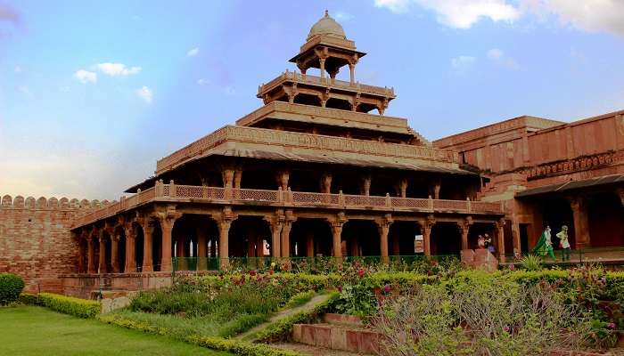 The Panch Mahal consists of five storeys of tiers