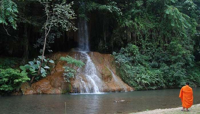 Majestic Waterfall at Phu Sang National Park, a must see place near Phu Chi Fah. 
