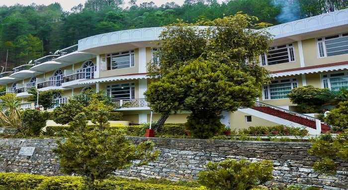 Hotel outside view which is the top resort in Lohaghat to stay with your loved ones.