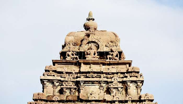 A gopuram of an ancient temple in Kurnool, Andhra Pradesh