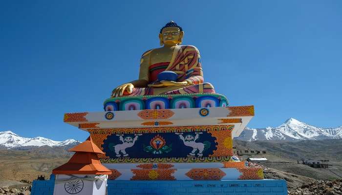 The famous Budhha statue of Langza village.