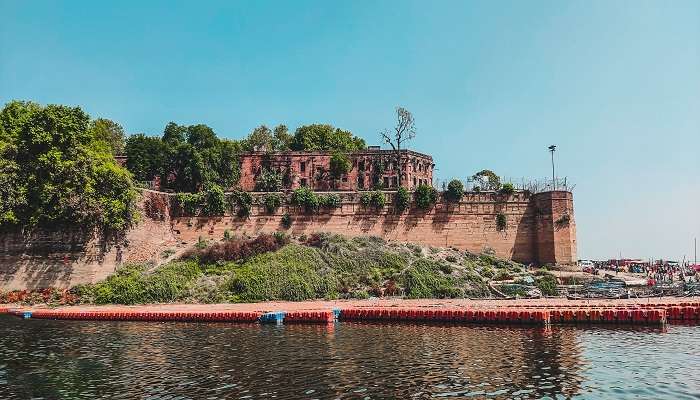 The Prayagraj Fort or The Allahabad Fort Nearing To Jaipuria Lake