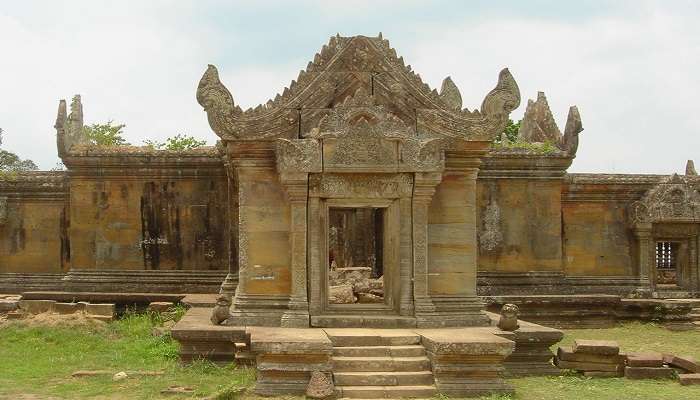 A front picture of Preah Vihear Temple in Cambodia