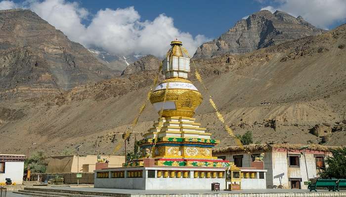 Great stupa of Tabo Monastery in Tabo village, Spiti Valley.