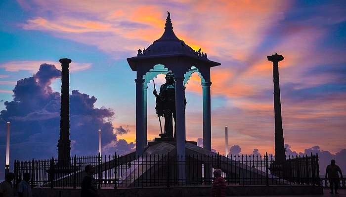 Mahatma Gandhi Statue at Pondicherry
