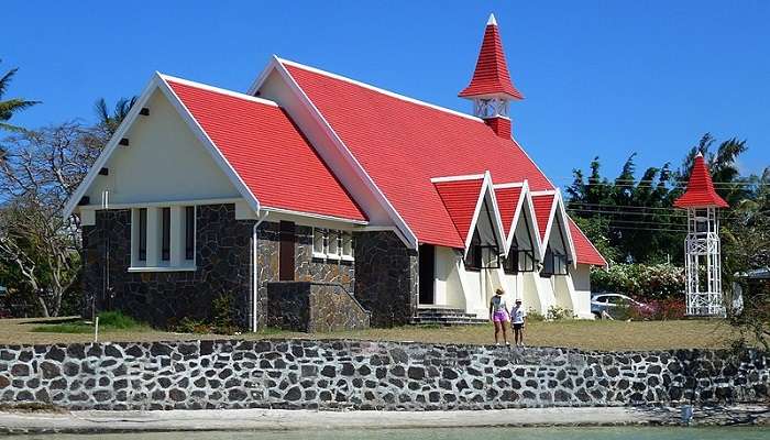 A picture of Red Roof Church near Pereybere