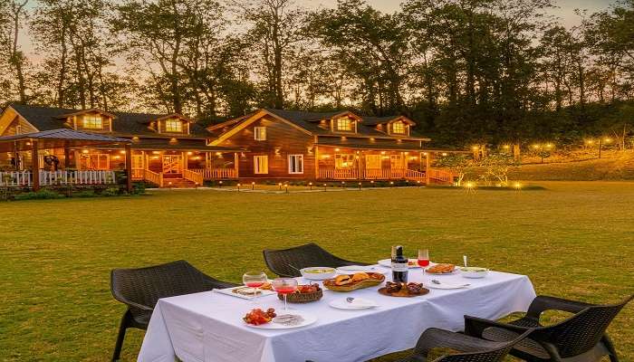 Experience bonfire and barbeque night with your family and friends at SaffronStays Naaz in Kasauli.