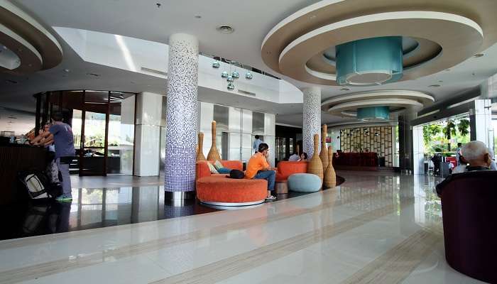 luxury lobby of one of the best Resorts in Sihanoukville
