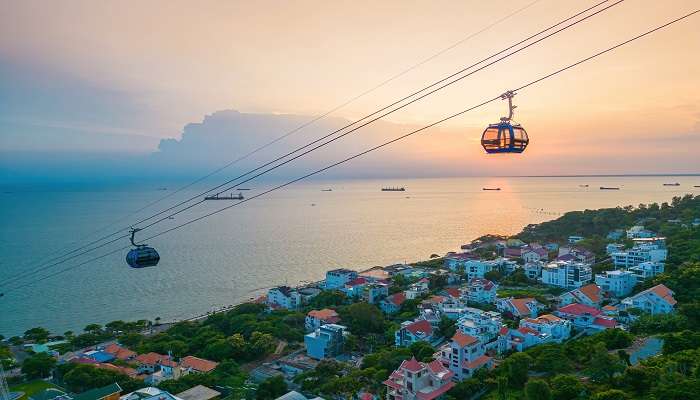 Vung Tau Cable Car is situated close to the Seaside Resort in Vung Tau