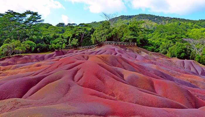 Seven Colored Earth Geopark is one of the surreal views in Mauritius. 