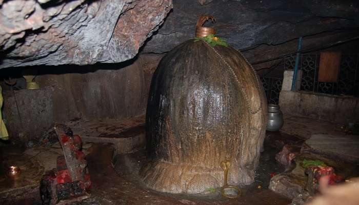 Lord Shiva rescinded inside the cave