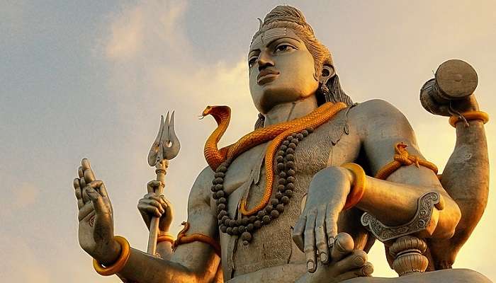 Impressive statue of Lord Shiva