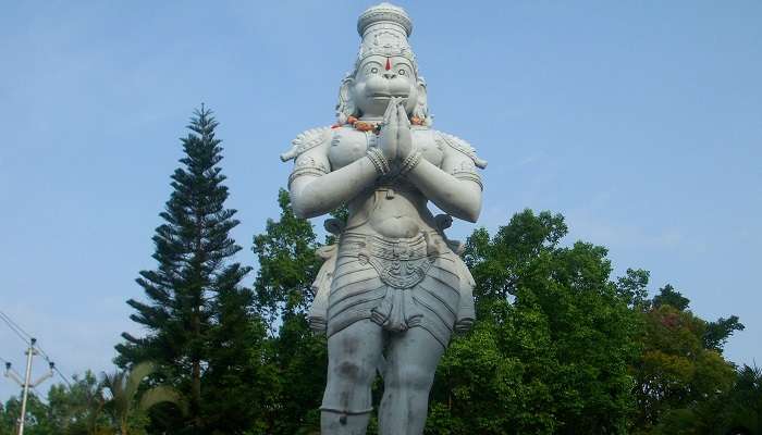 The idol of Lord Hanuman