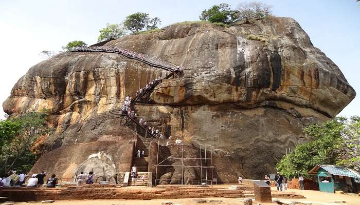 Lion Rock of Sigiriya in Sri Lanka