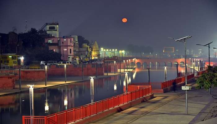 Night view of the Ayodhya City