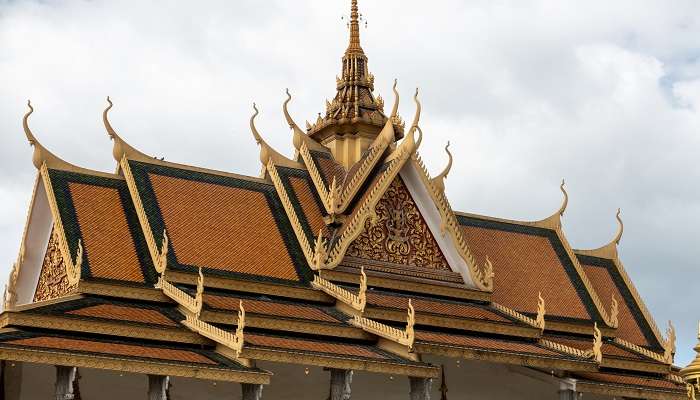 Ornate architecture of Silver Pagoda Phnom Penh