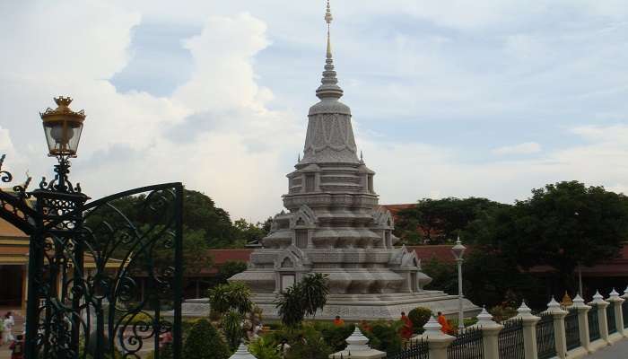  Stupas of Silver Pagoda Phnom Penh. 