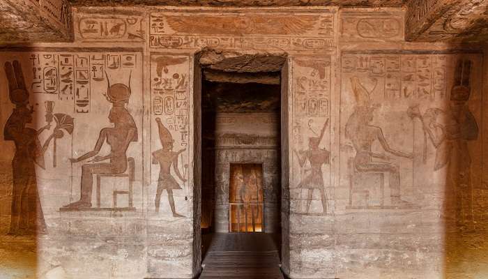 The exterior of the Small Temple at the Abu Simbel Temple 
