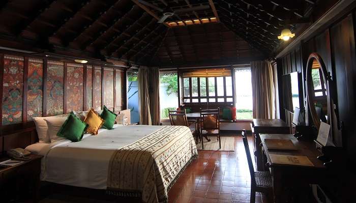 Interiors of the Sopanam Heritage hotel 