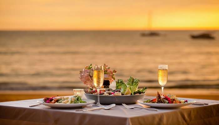 Enjoy the favourite food at the beach side of the hotels in Vinukonda.