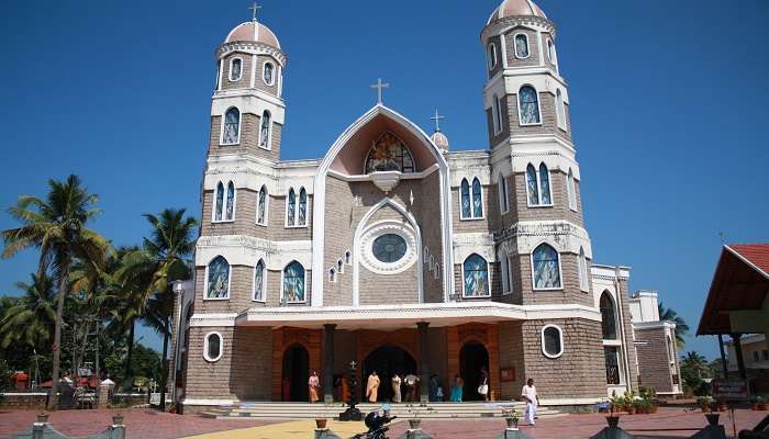 A front view of St. Augustine Catholic Church