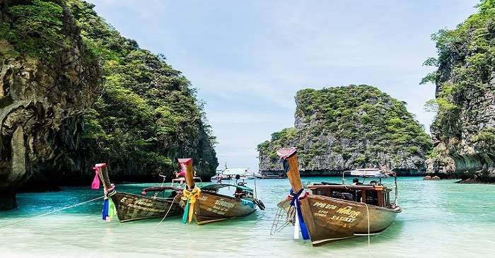 Beaches near Yung Island Phi Phi are best for swimming and unwinding.