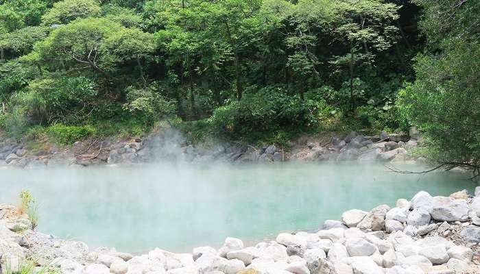 You can enjoy the thermal springs in the area