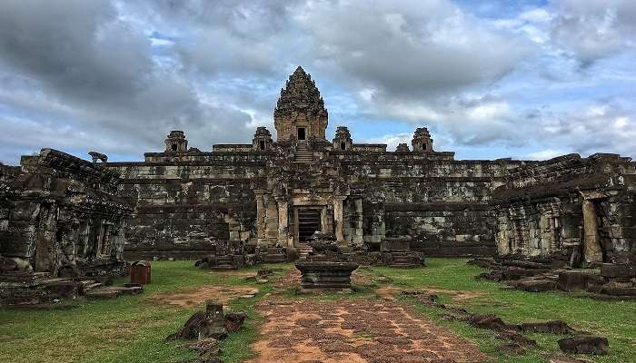 Central tower at Bayon Temple Cambodia