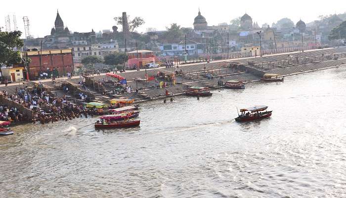 Saryu River near the Surya Kund in Ayodhya