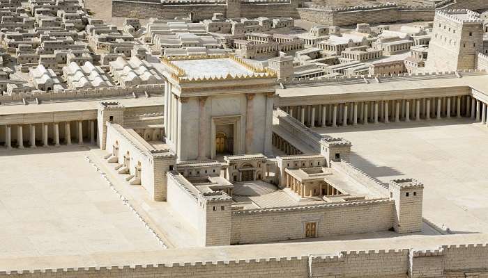 Second temple, the model of ancient Jerusalem