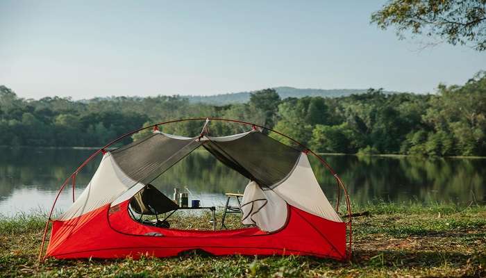 Easily Accessible spot but has breathtaking views in binsar camping