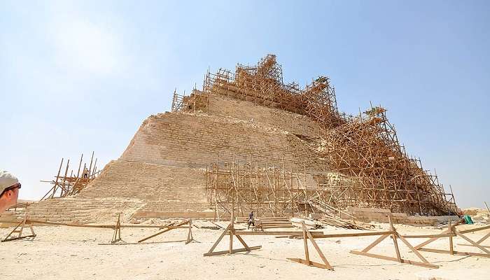 The Step Pyramid of Djoser in Saqqara Necropolis Egypt.