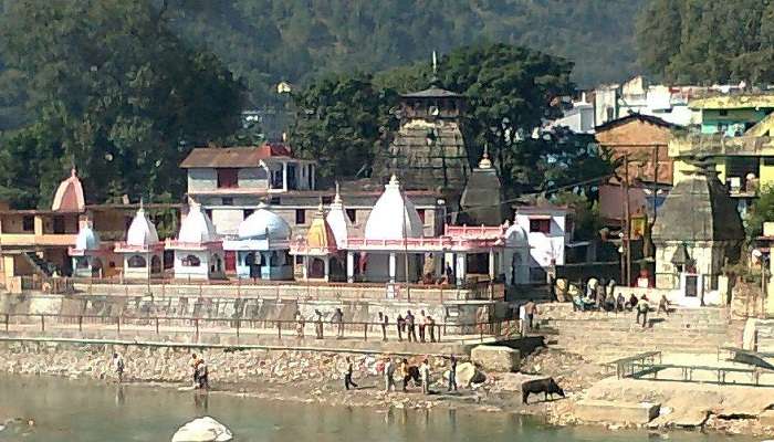 Landscape view of Bagnath temple to visit in Uttarakhand. 
