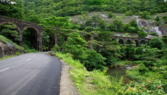 Isolated Railway Bridge in Thenmala 