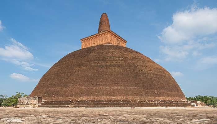 The restored Abhayagiri Dagaba (stupa) in Anuradhapura