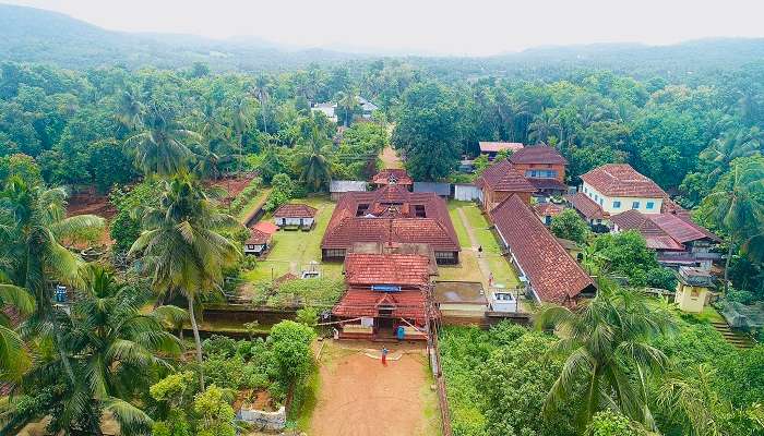 A Panoramic view of Karthyayani Devi Temple in Aroor.