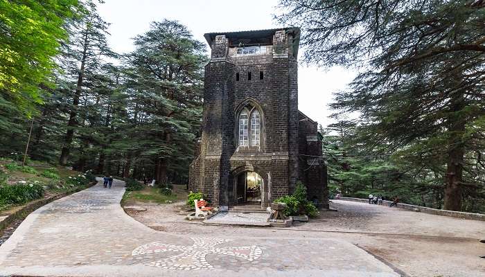 The peaceful church grounds, perfect for quiet reflection and enjoying the natural beauty of the surroundings.