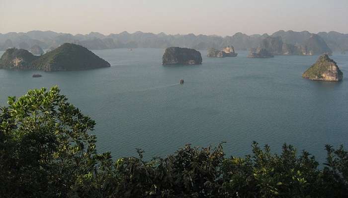 Stunning Halong Bay view from Titov Island