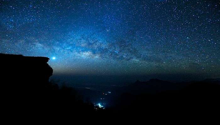 Milky way seen from Phu Chi Dao, at the time of trekking.